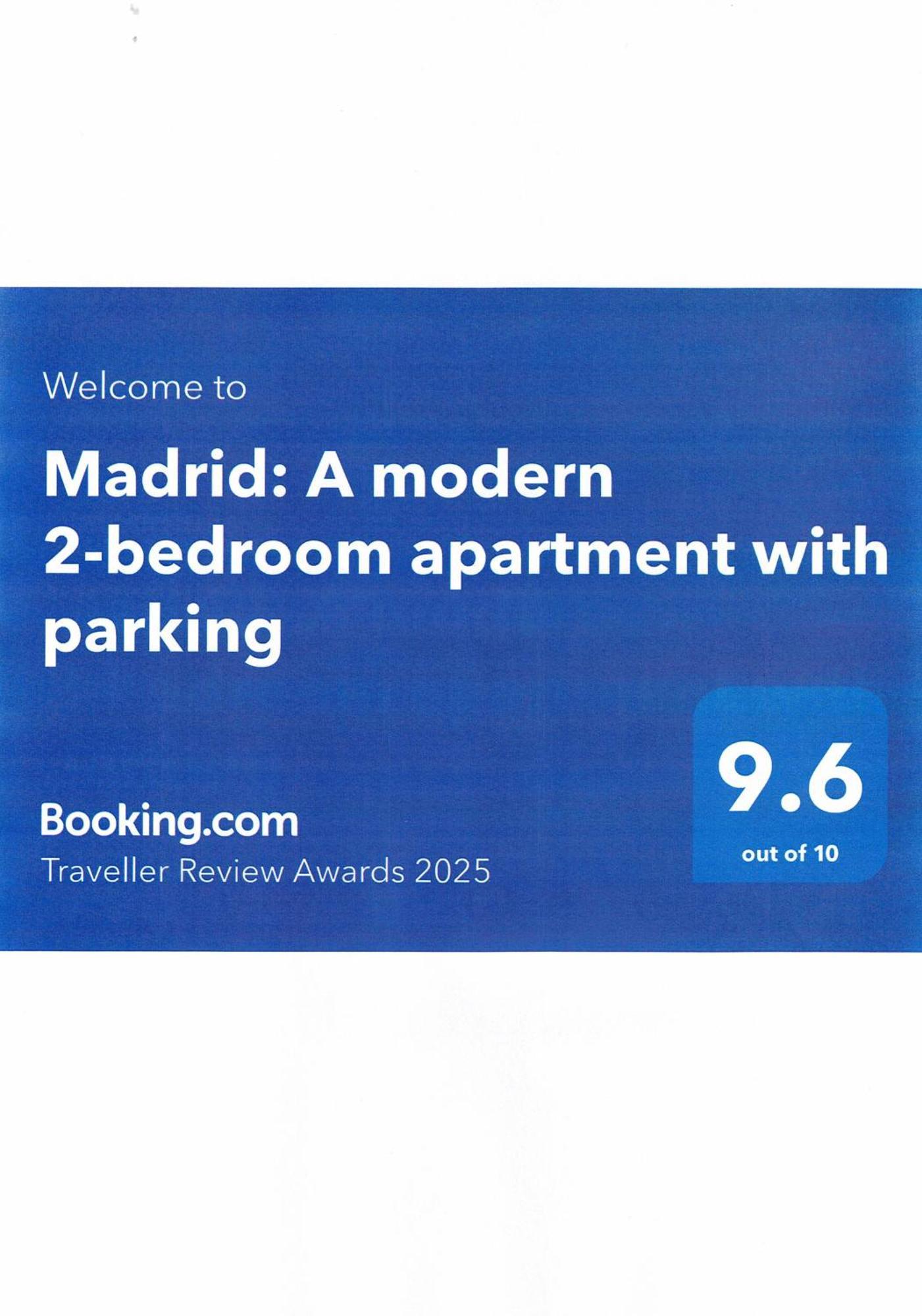 Madrid: A Modern 2-Bedroom Apartment With Parking Sofia Buitenkant foto